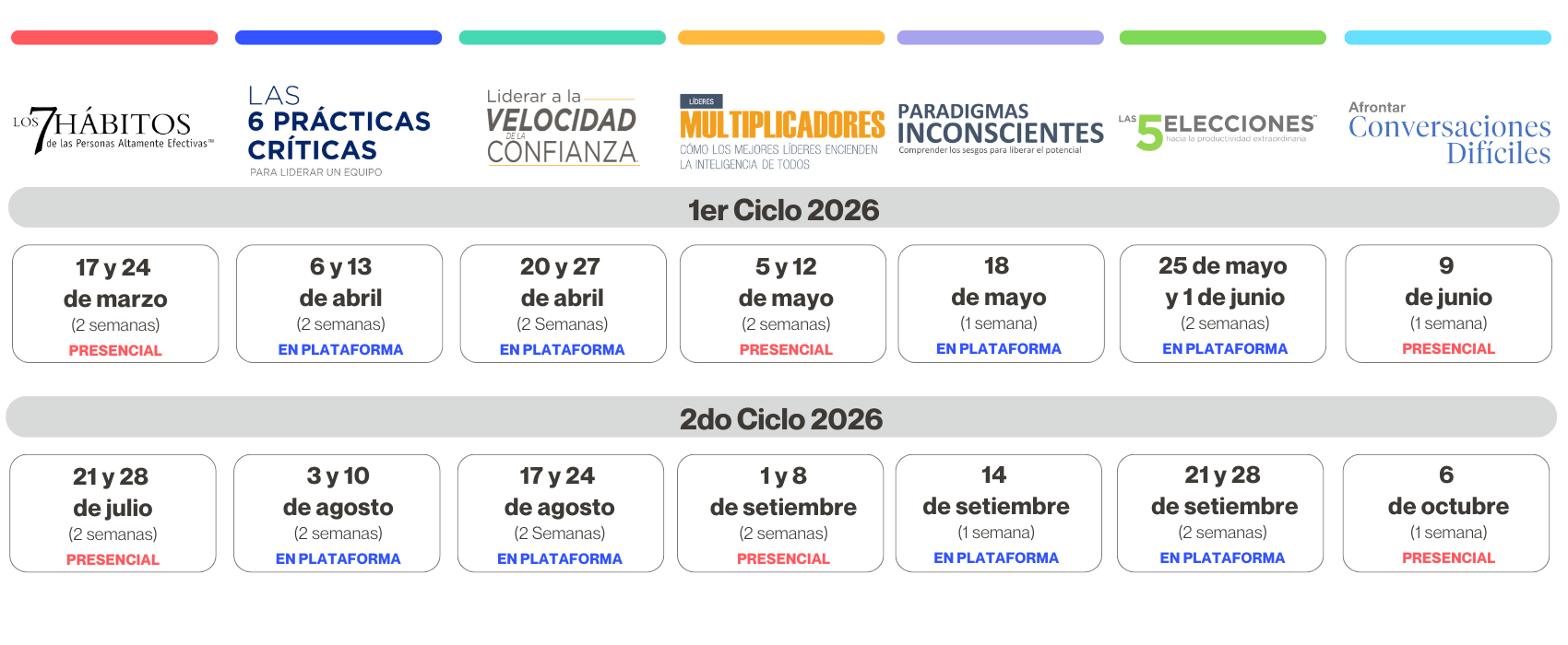 calendarios y cronogramas 2026